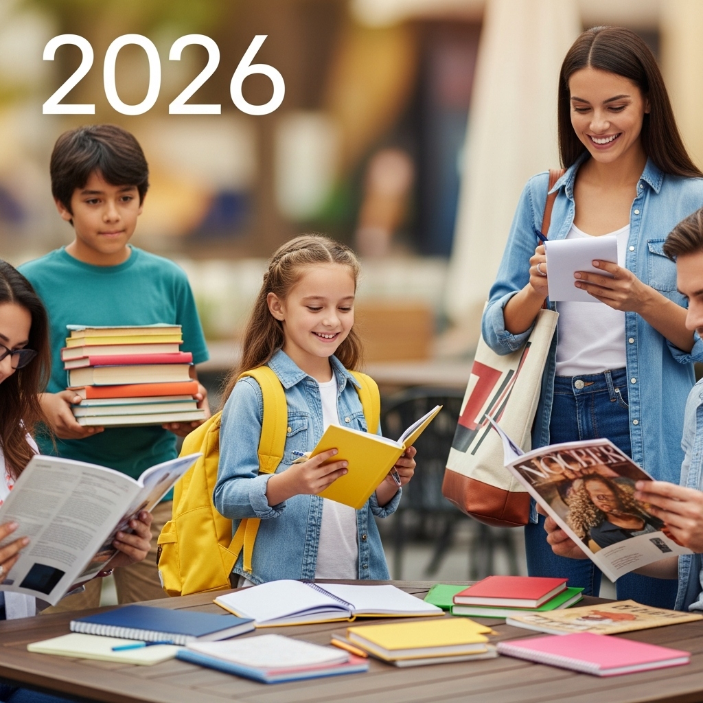 Estudantes e Livros Potyguara